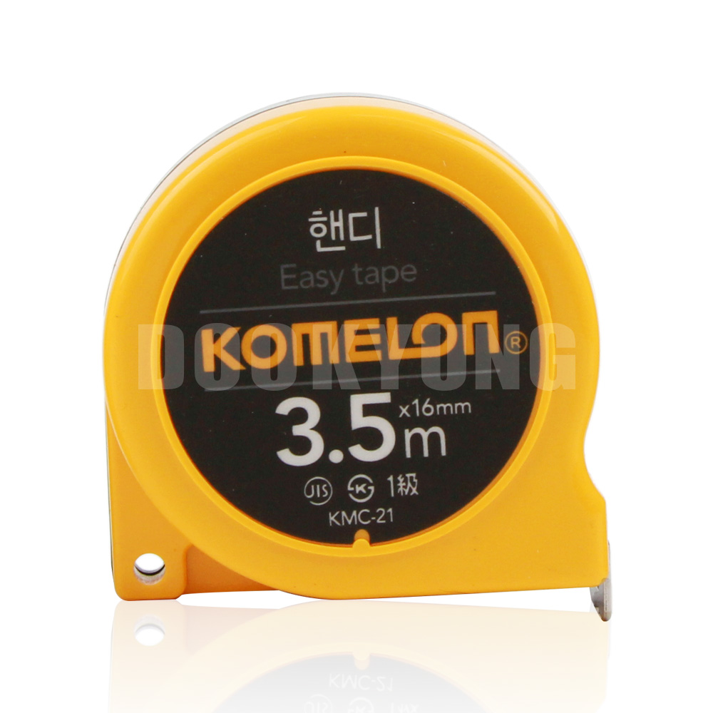 코메론 핸디 줄자 3.5Mx16mm 나일론 특수 코팅 벨트클립 전문가용 KMC-21