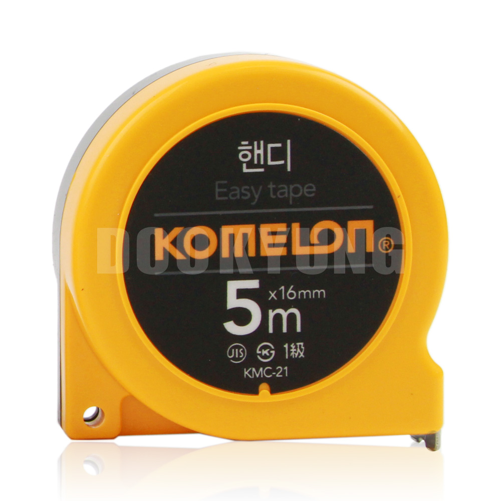 코메론 핸디 줄자 5Mx16mm 나일론 특수 코팅 벨트클립 전문가용 KMC-21